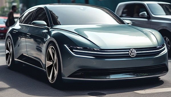 Volkswagen AI sedan rendering by sugardesign_1