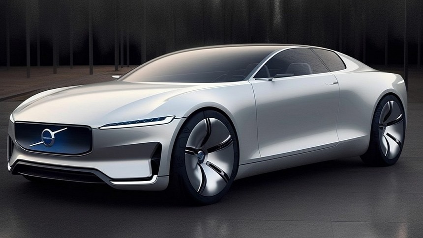 Volvo EX Sports Car concepts by AI and midjourneycardesigner 