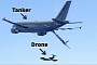 AI Flies Drones in Close Proximity to an Aerial Tanker and Nothing Bad Happens