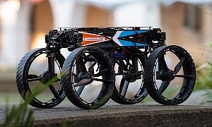 AI Morphobot Knows Eight Means of Locomotion, Wheels Turn to Legs and Propellers and Back