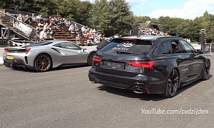 Ain’t No Way the New Audi RS 6 Avant Can Beat a Ferrari 488 Pista, or Is It?
