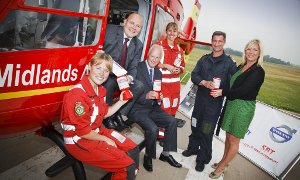 Air Ambulance Service Raises £40K Supported by Volvo Trucks
