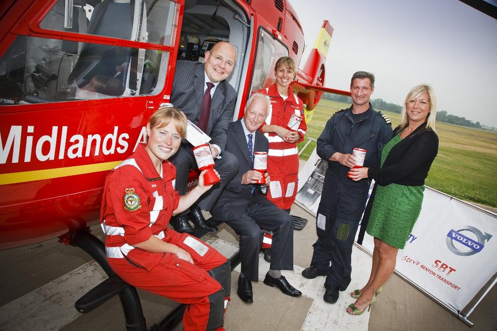 Volvo Trucks’ support raises nearly £40,000 for Midlands Air Ambulance Services
