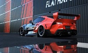 Air Suspension 2020 Toyota Supra Goes Up and Down, Has Pandem Widebody