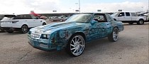 Airbrushed Chevy Monte Carlo With Reverse Hood and Trunk Looks Truly Ocean-Cool