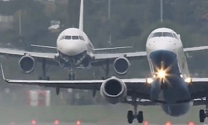Airbus A320 Chases Embraer 195 Off the Birmingham Runway, Happens All the Time