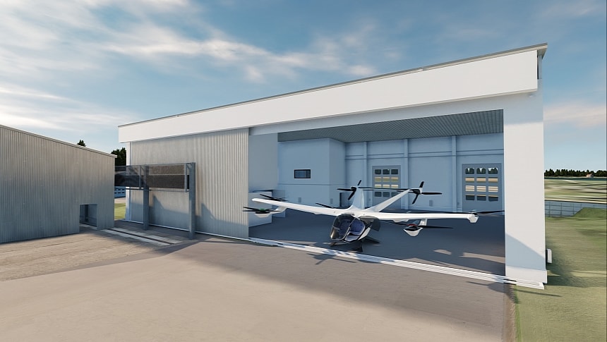 The CityAirbus will be tested at a new facility in Germany