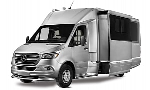 Airstream Goes a Step Beyond To Offer a Turnkey and All-Season Class C RV With Murphy Bed