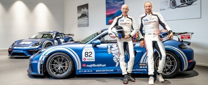 Aksel Lund Svindal and Ingemar Stenmark Racing in Porsche Sprint Challenge
