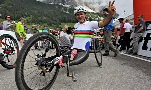 Alessandro Zanardi Finishes Dolomites Marathon on His Handbike