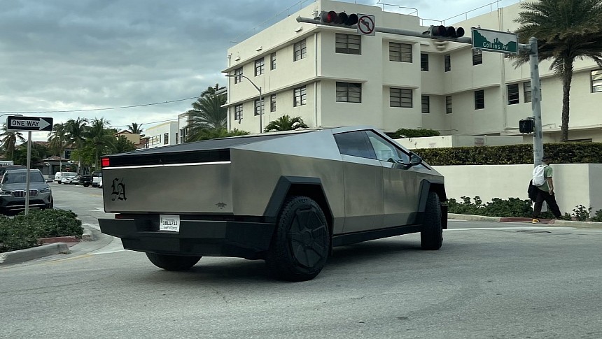 Alexis Ohanian spotted driving the Cybertruck in Miami