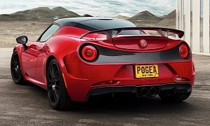 Alfa Romeo 4C by Pogea Racing Has 313 HP and a Carbon Wing