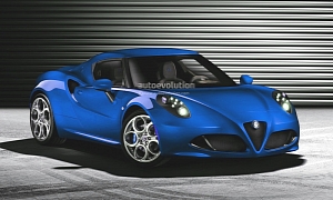 Alfa Romeo 4C Looks Good in Blue