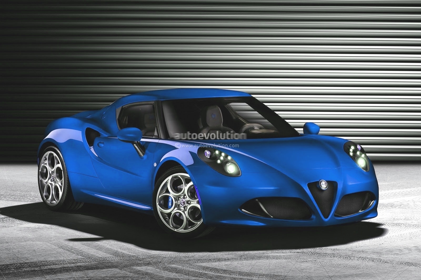 Alfa Romeo 4C Looks Good in Blue - autoevolution