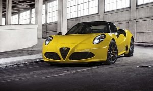 Alfa Romeo 4C Spider Makes Online Debut in Giallo Yellow