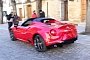 Alfa Romeo 4C Spider Production Model Filmed in Andalusia: Debut Imminent