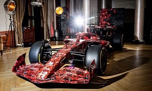 Spray-Painted Initials Take Over an Alfa Romeo F1's Racing Car Thanks to BOOGIE