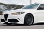 Alfa Romeo Giulia Lowered on Vossen Forged Wheels Is a Looker