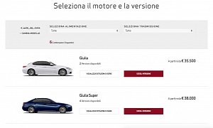 Alfa Romeo Giulia Price Starts at €35,500, Giulia Quadrifoglio is €79,000