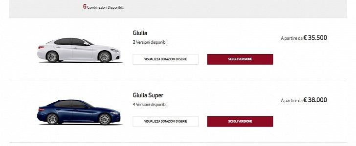 2016 Alfa Romeo Giulia and 2016 Alfa Romeo Giulia Super