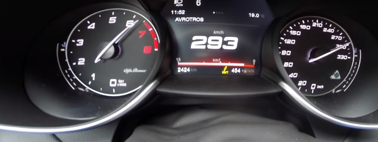 Alfa Romeo Giulia Q Top Speed Test on Autobahn Leads to 182 MPH