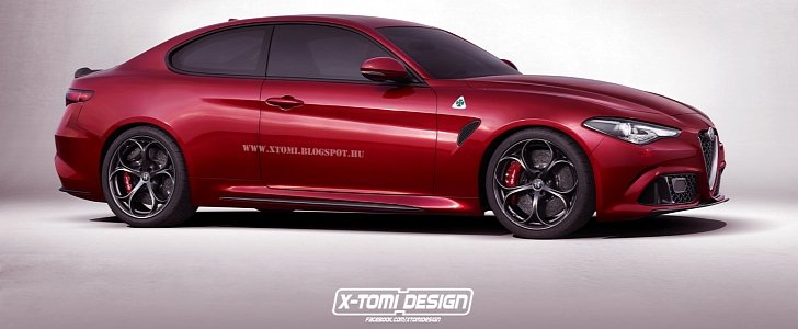 Alfa Romeo Giulia Coupe rendering