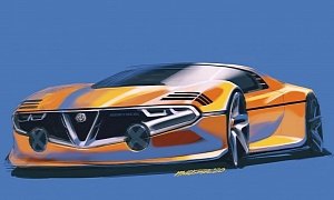 Alfa Romeo Montreal Reboot Sketch Is the Italian Muscle Car We Never Had