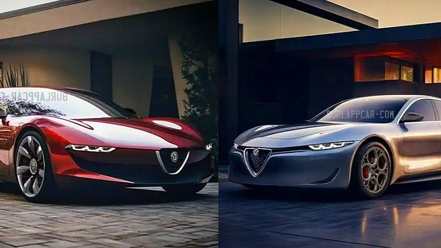 Alfa Romeo Giulia & GTV renderings by vburlapp