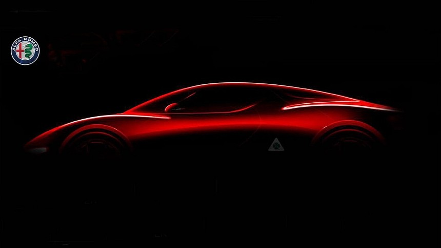 The upcoming Alfa Romeo supercar