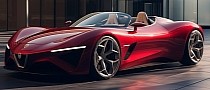 Alfa Romeo Spider Digitally Resurrected, Doesn't Fall Victim to the EV Trend