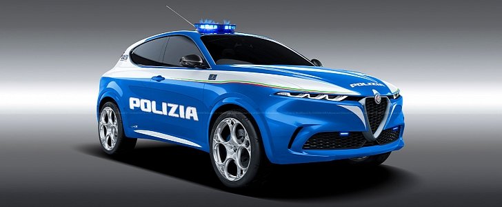 Alfa Romeo Tonale Becomes Italian Police Car of the Future