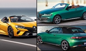 Alfa Romeo Tonale Cabrio Is a CGI Joke, Still Looks Great Next to a Renault Spider?