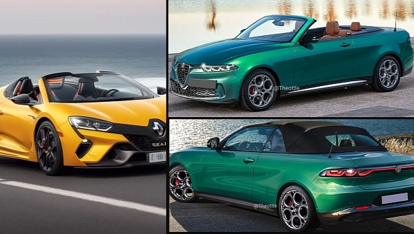 Alfa Romeo Tonale Cabrio & Renault Spider CGIs