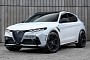 Alfa Stelvio Imagined With Aggressive New SUV Face, Dark Accents, and Low Stance