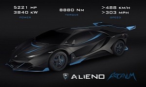 Alieno Arcanum, the 5,221 HP Electric Hypercar That Tells a Very Tall Tale