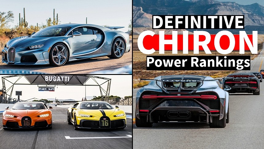 Bugatti Chiron power rankings