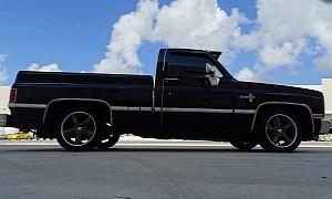 All-Black 1987 Chevrolet R10 Is a Road Veteran, Still Looking Up for It