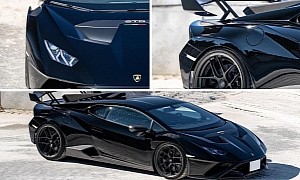All-Black Lamborghini Huracan STO Looks Like an Exotic Shadow