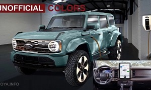 All-Electric Ford Bronco Lightning Shines Brightly in Colorful Yet Hypothetical CGIs
