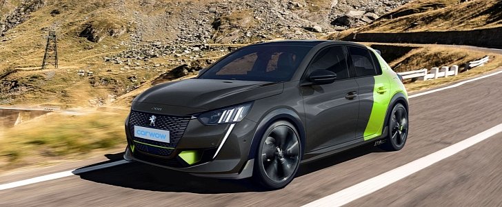 All-Electric Peugeot 208 GTe Rendered, Could Replace the GTi