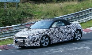 All-New 2015 Audi TT Roadster Spied Testing at the Nurburgring