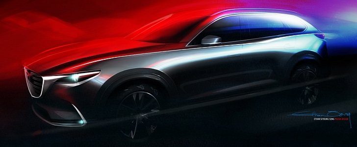 Mazda CX-9 teaser rendering