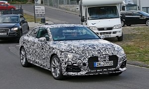 First Spy Photos of 2017 Audi A5 Coupe Show Wider, Sexier Design