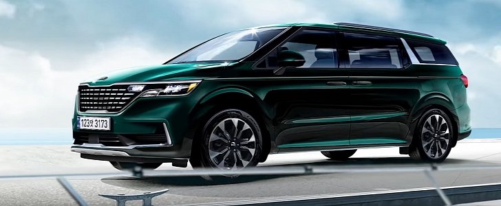 All-New 2021 Kia Sedona Minivan Scooped - autoevolution