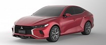 All-New 2023 Mitsubishi Lancer Rendering Features a Completely Original Design