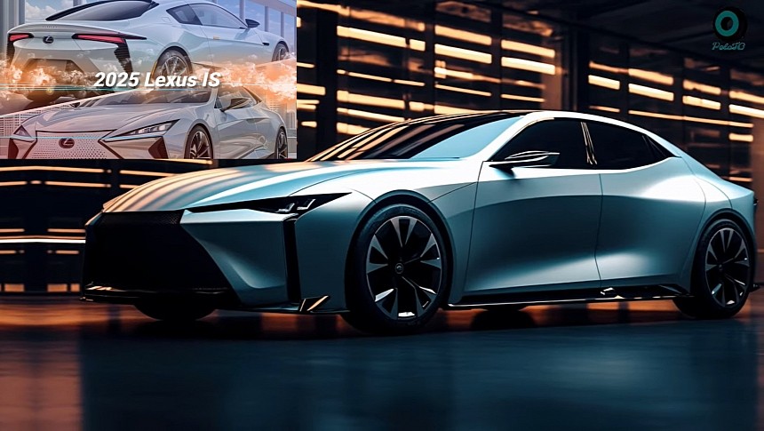 2025 Lexus IS rendering by PoloTo and Real Automotive