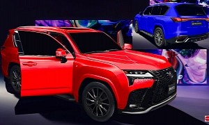 All-New Lexus GX F Sport Flaunts Ritzy yet Fake Colors in CGI Presentation