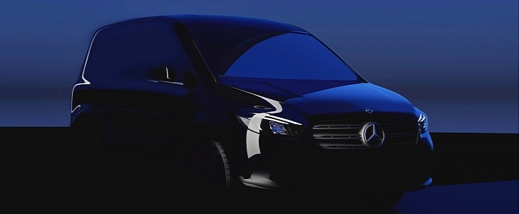 Next generation Mercedes-Benz Citan and eCitan battery electric version teased ahead of August 25 introduction