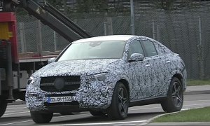 All-New Mercedes GLE Coupe Spied in Briefly in Traffic