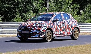 All-New Toyota Yaris Spied at the Nurburgring in Hybrid and Sport Forms